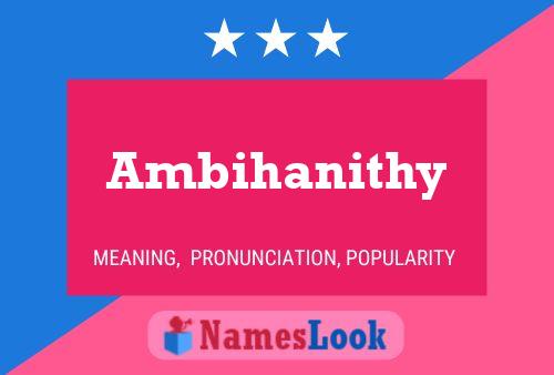 ملصق اسم Ambihanithy