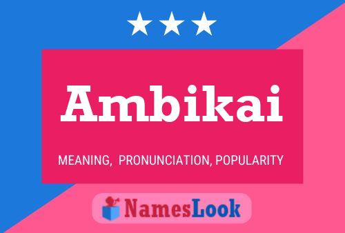 ملصق اسم Ambikai