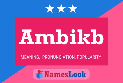 ملصق اسم Ambikb