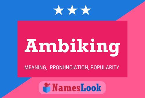 ملصق اسم Ambiking