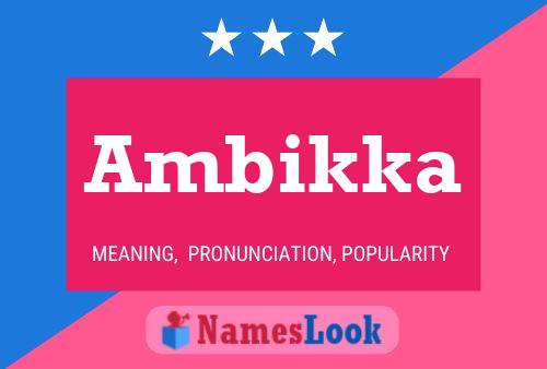 ملصق اسم Ambikka