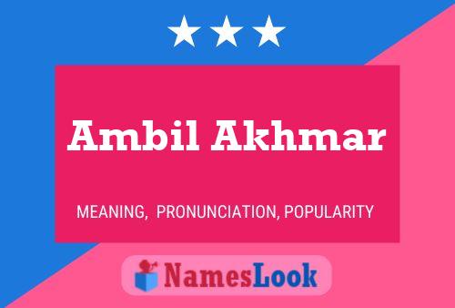 ملصق اسم Ambil Akhmar