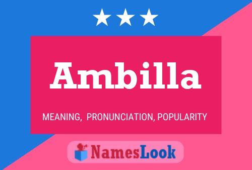 ملصق اسم Ambilla