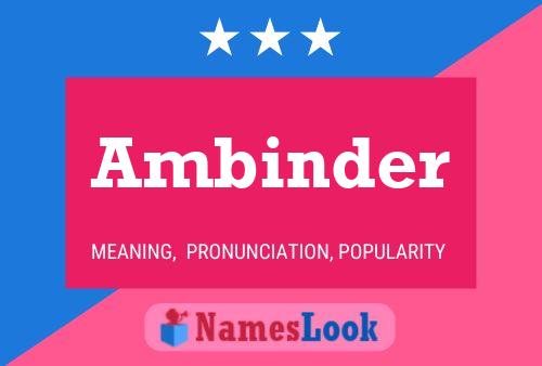 ملصق اسم Ambinder