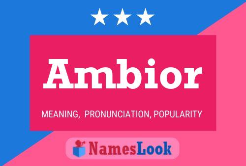 ملصق اسم Ambior