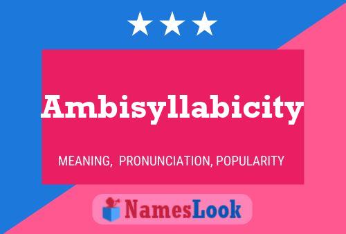 ملصق اسم Ambisyllabicity