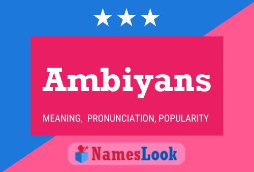 ملصق اسم Ambiyans