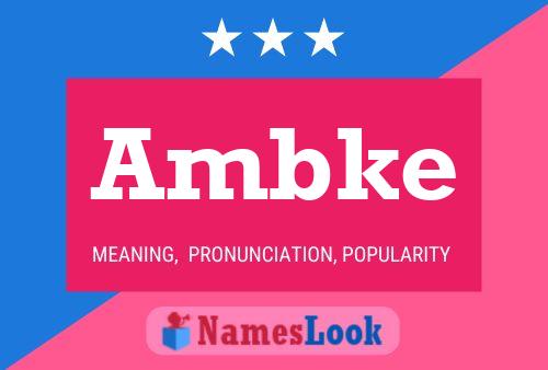 ملصق اسم Ambke