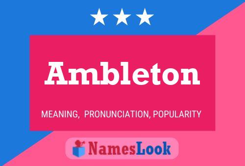 ملصق اسم Ambleton