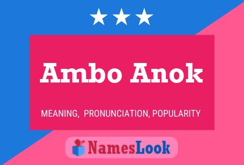 ملصق اسم Ambo Anok