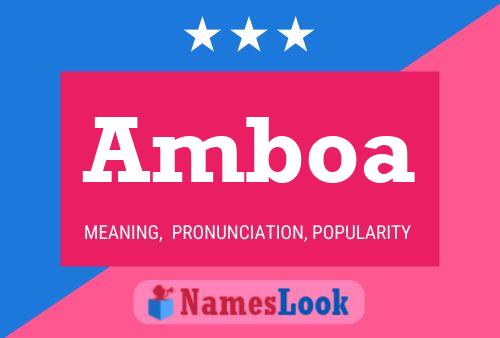 ملصق اسم Amboa