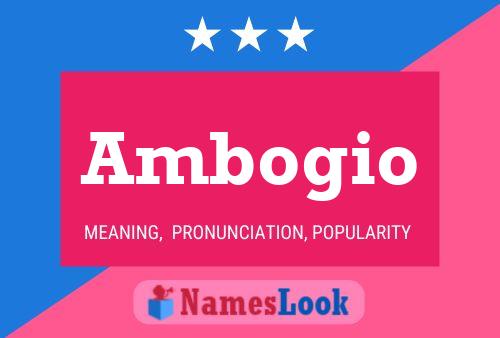 ملصق اسم Ambogio