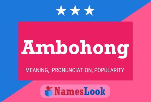 ملصق اسم Ambohong