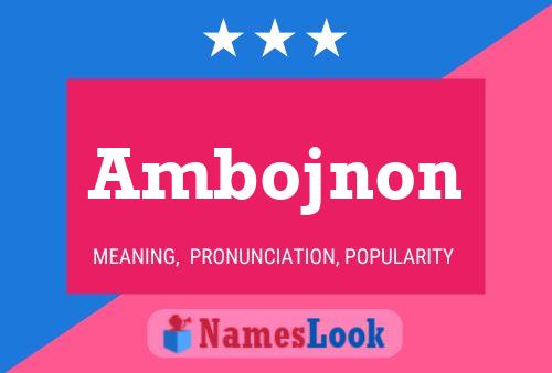 ملصق اسم Ambojnon