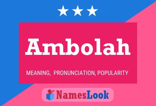 ملصق اسم Ambolah