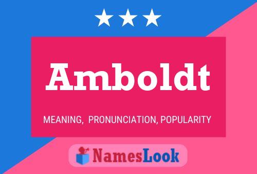 ملصق اسم Amboldt