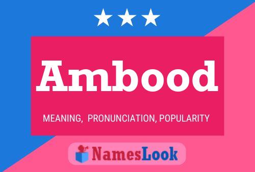 ملصق اسم Ambood