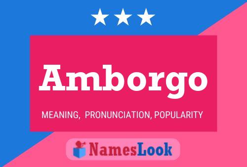 ملصق اسم Amborgo