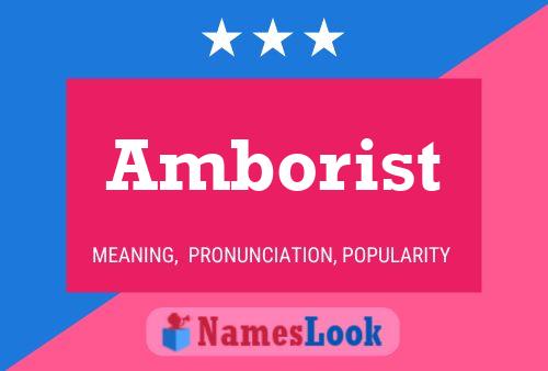 ملصق اسم Amborist