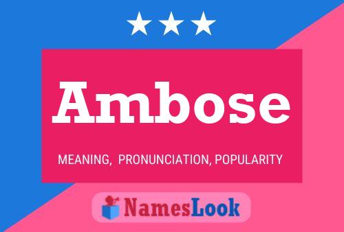 ملصق اسم Ambose