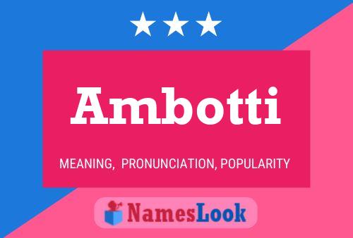 ملصق اسم Ambotti