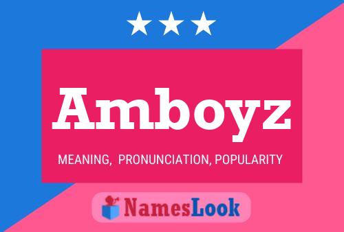 ملصق اسم Amboyz