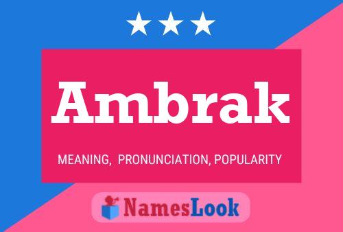 ملصق اسم Ambrak