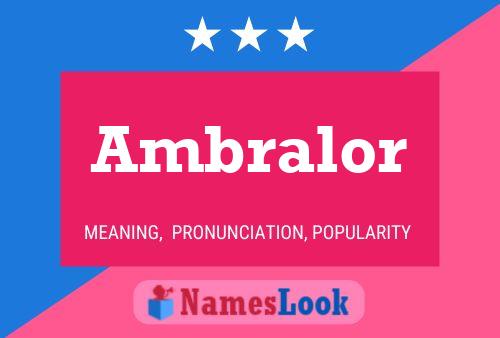 ملصق اسم Ambralor