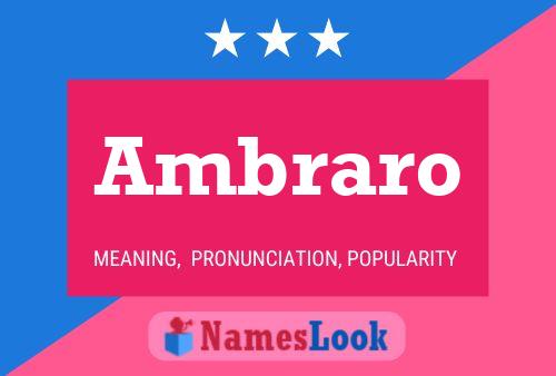 ملصق اسم Ambraro