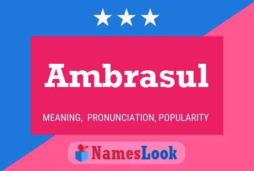 ملصق اسم Ambrasul