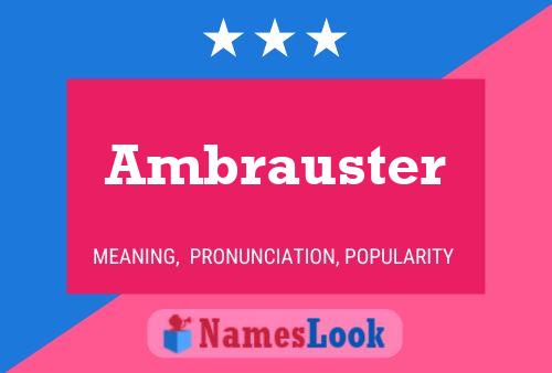 ملصق اسم Ambrauster