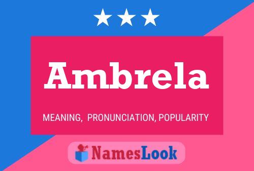 ملصق اسم Ambrela