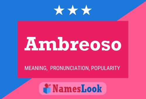 ملصق اسم Ambreoso