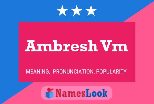 ملصق اسم Ambresh Vm