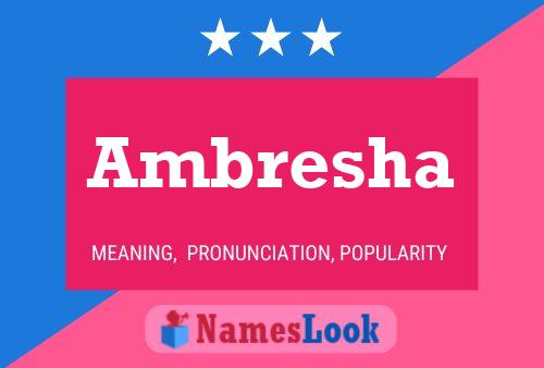 ملصق اسم Ambresha