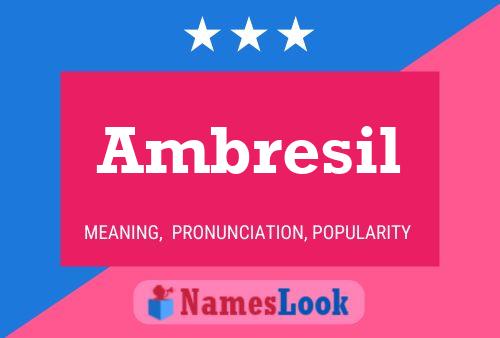 ملصق اسم Ambresil