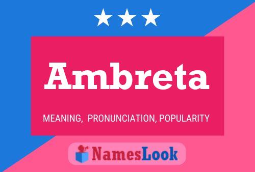 ملصق اسم Ambreta