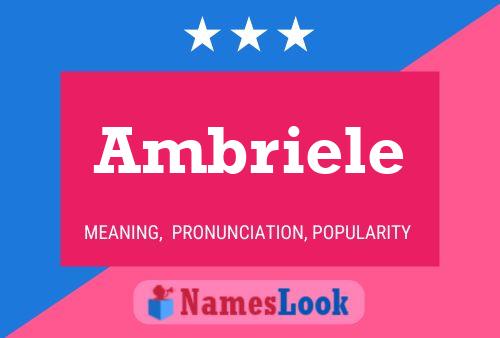 ملصق اسم Ambriele