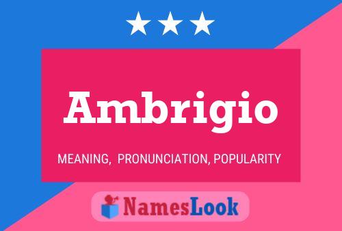 ملصق اسم Ambrigio