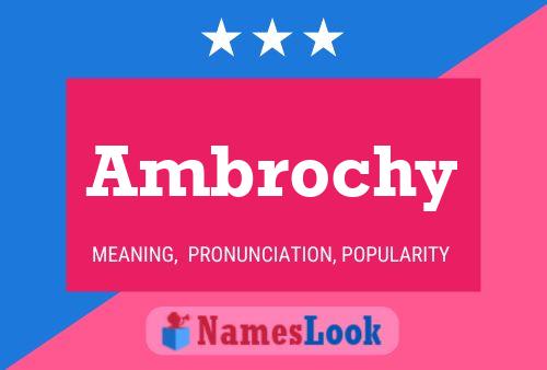 ملصق اسم Ambrochy