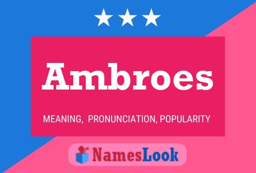 ملصق اسم Ambroes