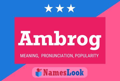 ملصق اسم Ambrog