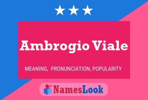 ملصق اسم Ambrogio Viale