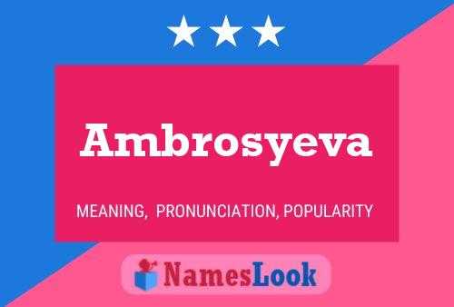 ملصق اسم Ambrosyeva