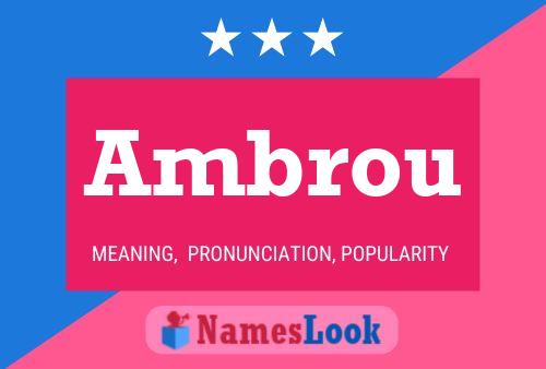 ملصق اسم Ambrou