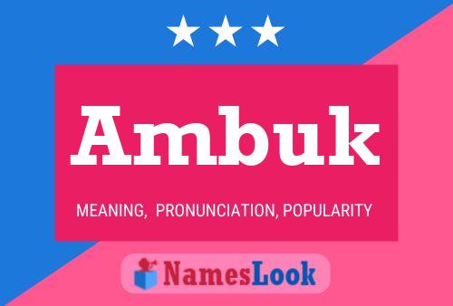 ملصق اسم Ambuk