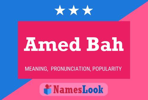 ملصق اسم Amed Bah