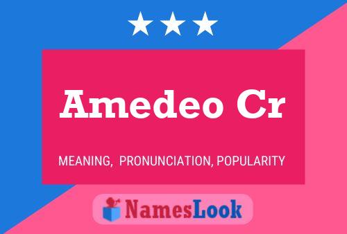 ملصق اسم Amedeo Cr