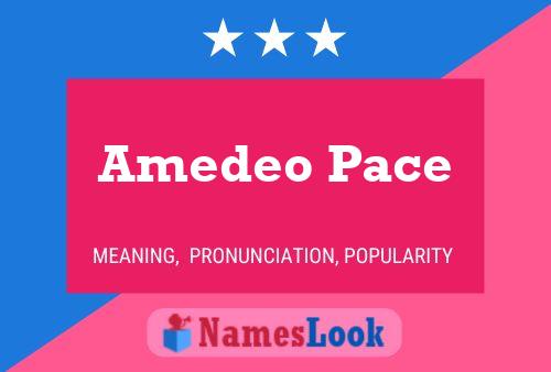 ملصق اسم Amedeo Pace