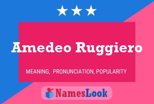 ملصق اسم Amedeo Ruggiero